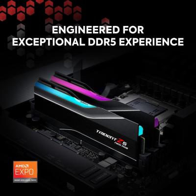G.SKILL Trident Z5 Neo RGB 64GB (2x32GB) 6000MT/s CL36 DDR5 RAM Memory Kit - Black