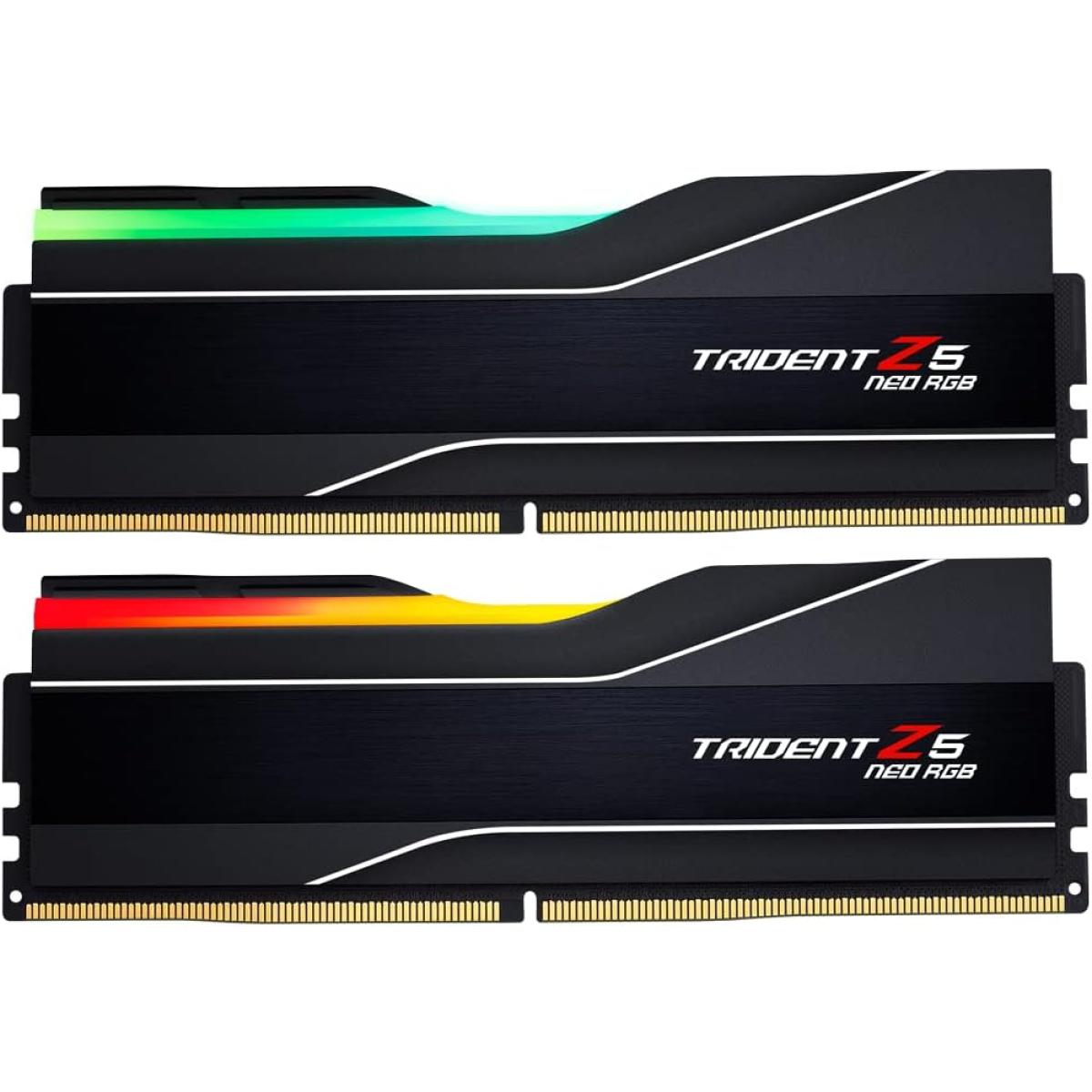 G.SKILL Trident Z5 Neo RGB 64GB (2x32GB) 6000MT/s CL36 DDR5 RAM Memory Kit - Black