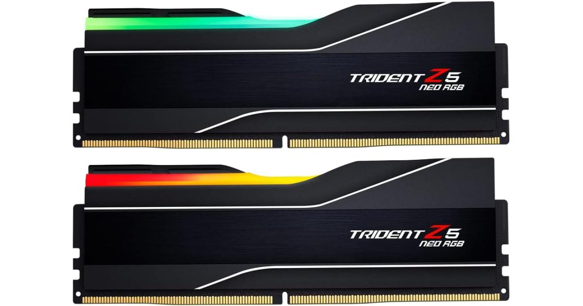 G.SKILL Trident Z5 Neo RGB 64GB (2x32GB) 6000MT/s CL36 DDR5 RAM