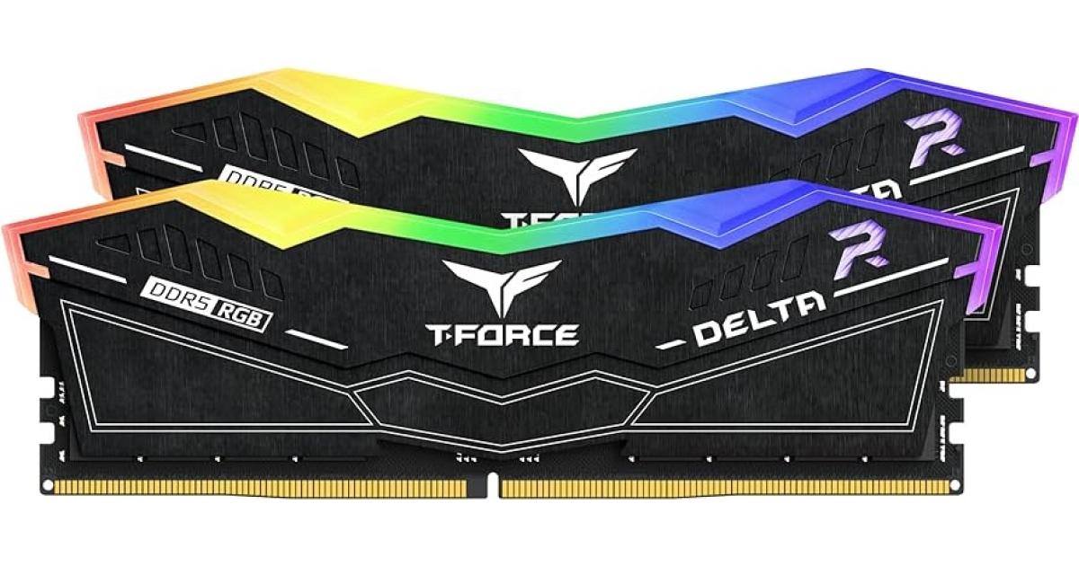 TEAMGROUP T-Force Delta RGB 32GB Kit (2x16) 6000MHz CL30 DDR5