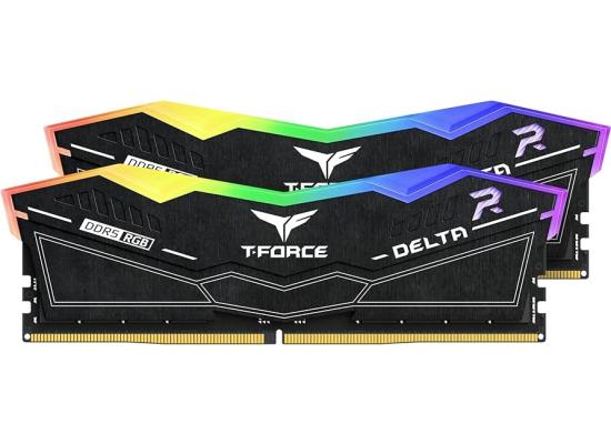 TEAMGROUP T-Force Delta RGB 32GB Kit (2x16) 6000MHz CL30 DDR5 Desktop Memory - Black