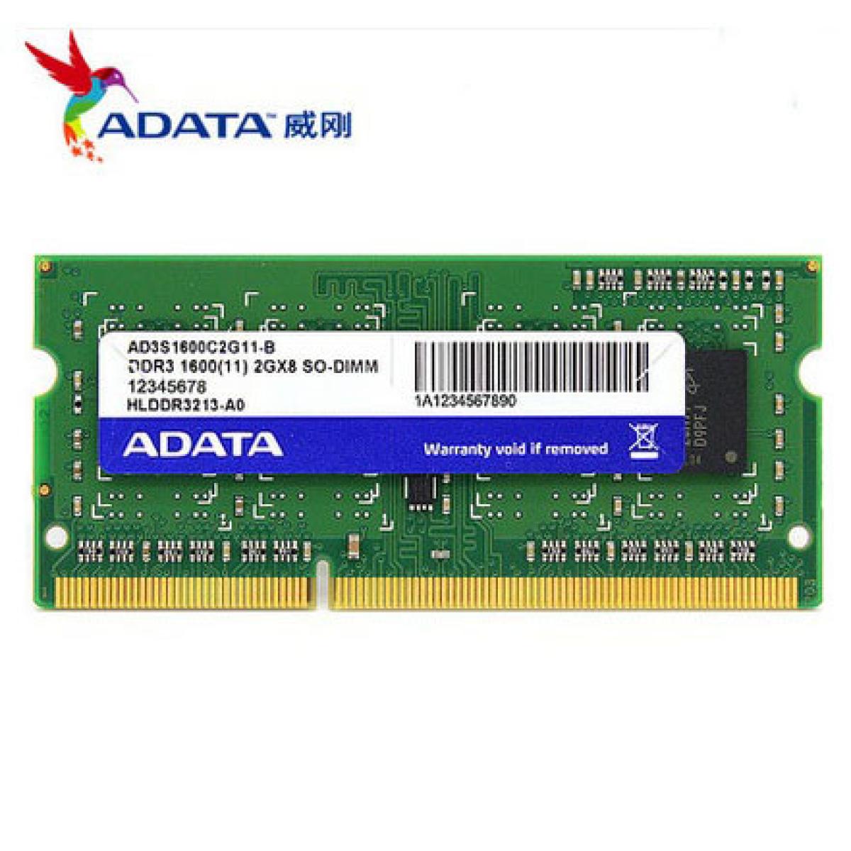 Adata 8GB DDR3-1600Mhz SODIMM Notebook Memory