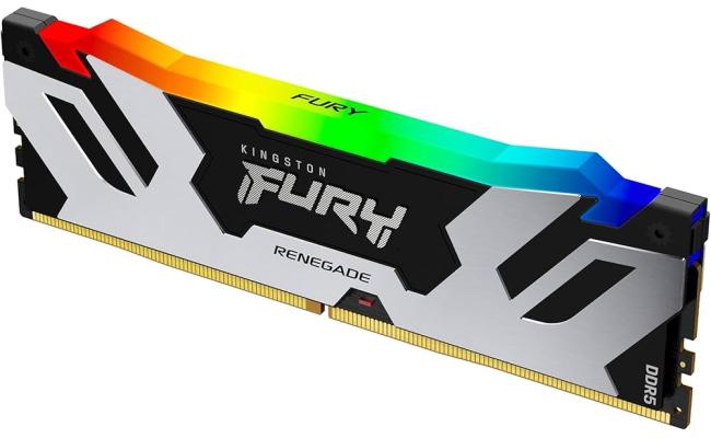 KingSton Fury Renegade RGB Single 16GB DDR5 7200MT/s-CL38 Desktop Memory (Black/Silver)
