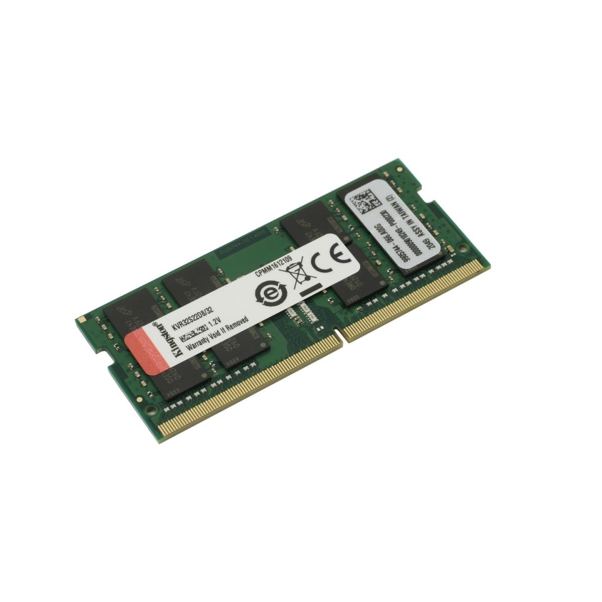 Kingston Value Ram 32GB DDR4-3200Mhz SODIMM Notebook Memory