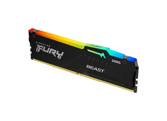 KingSton Fury Beast RGB Single 8GB DDR5 5200MT/s-CL40 Desktop Memory 