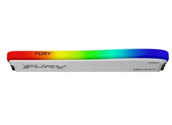 KingSton Fury Beast Single 8GB DDR4 3600MT/s-CL17 RGB Desktop Memory (White)