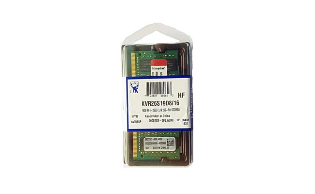 Kingston 16GB DDR4-2666Mhz SODIMM Notebook Memory