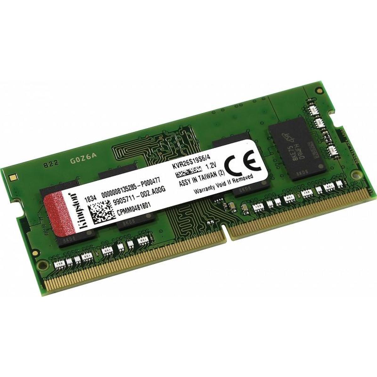 Kingston 4GB DDR4-2666Mhz SODIMM Notebook Memory