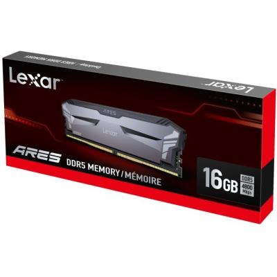 Lexar Ares Single 16GB DDR5 4800MT/s-CL40 Non RGB Desktop Memory (Grey) 