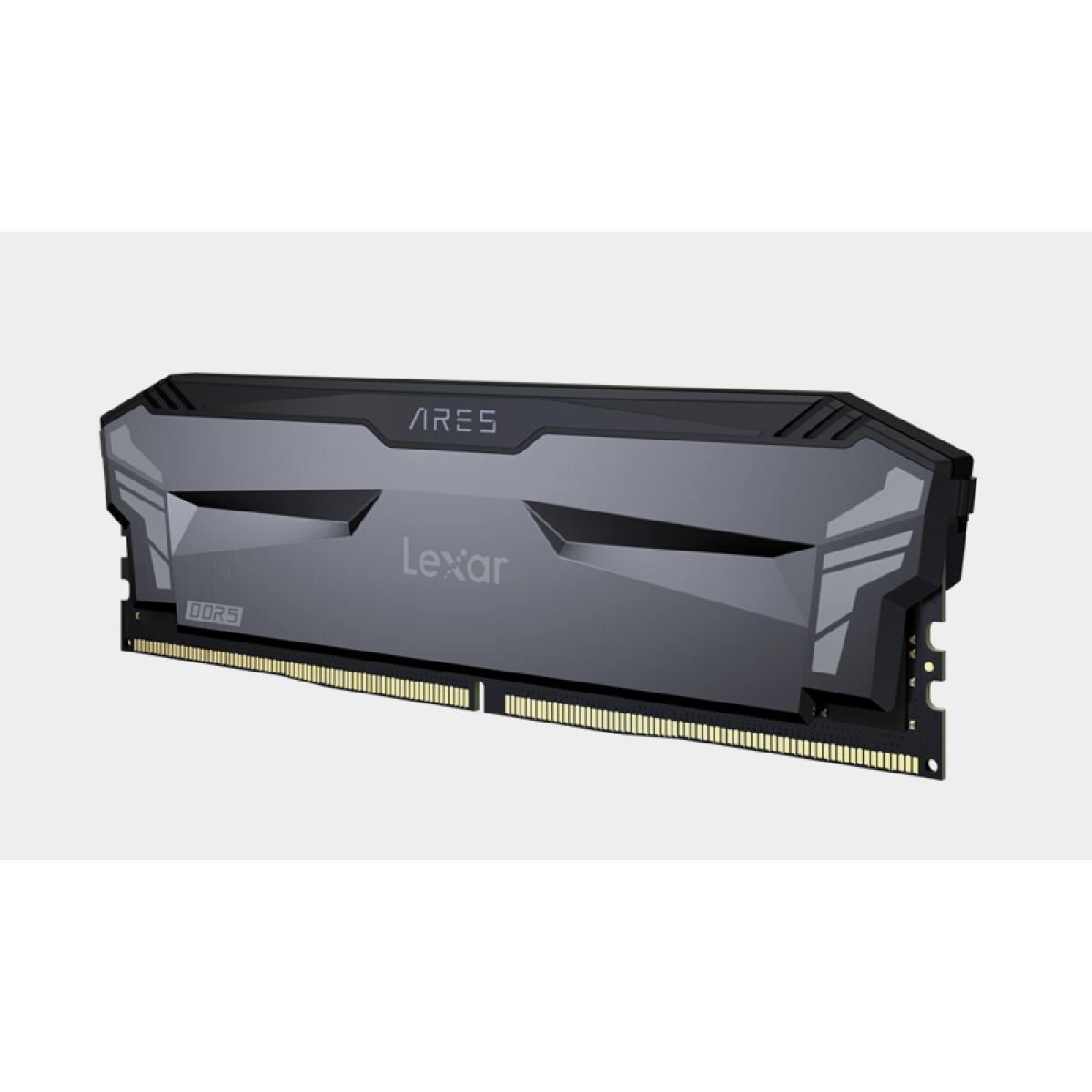 Lexar Ares Single 16GB DDR5 4800MT/s-CL40 Non RGB Desktop Memory (Grey)