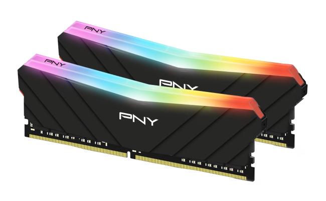 PNY RGB 32GB (2x16GB) DDR4 RAM 3600MHz CL18 Memory Kit-Black PNY RGB 32GB (2x16GB) DDR4 RAM 3600MHz CL18 Memory Kit-Black