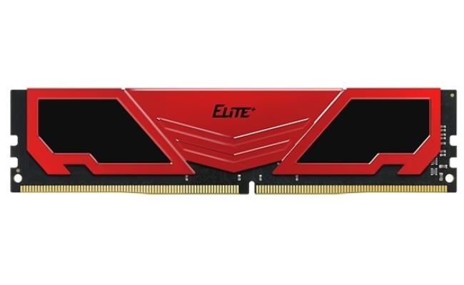 TEAMGROUP Elite Plus Single 8GB 2666MHz CL19 DDR4 Desktop Memory - Red & Black