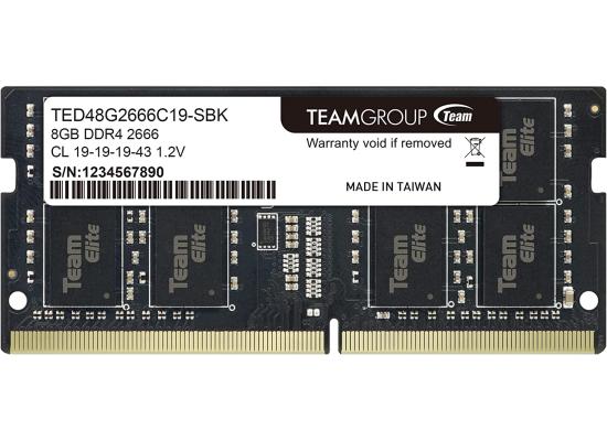TEAMGROUP ELITE SO-DIMM Single 8GB 2666MHz CL19 DDR4 LAPTOP MEMORY