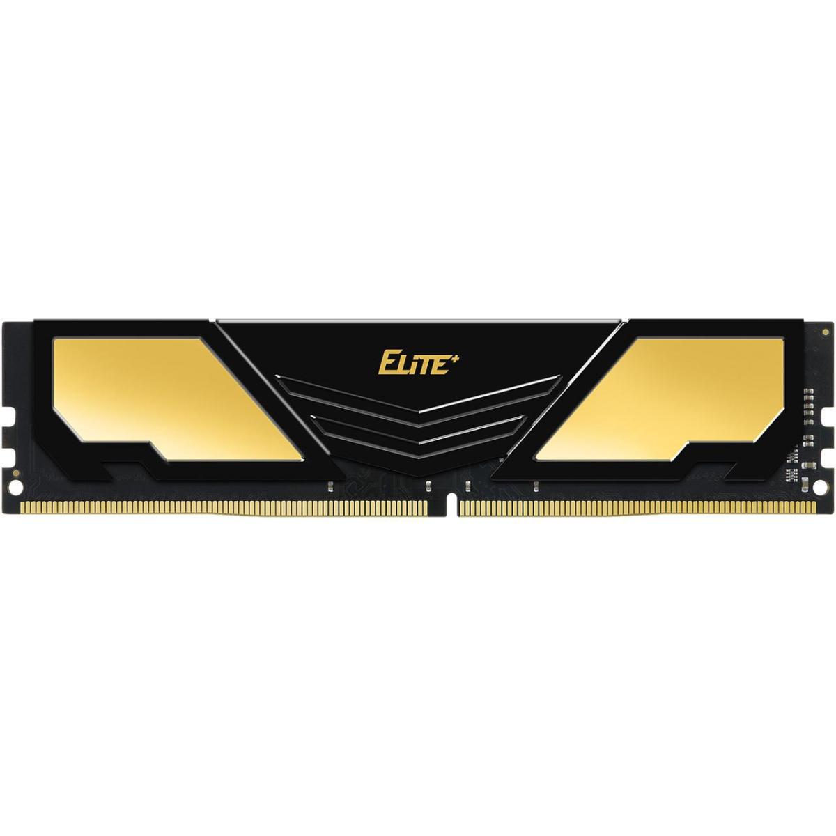 TEAMGROUP Elite Plus Single 8GB 3200MHz CL22 DDR4 Desktop Memory - Black & Gold