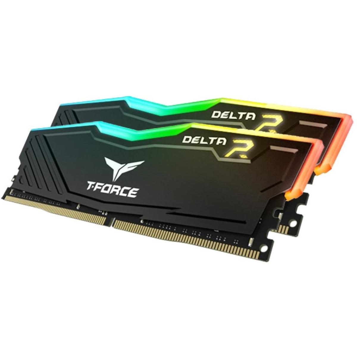 TEAMGROUP T-Force Delta RGB 16GB Kit (2x8) 3600MHz CL18 DDR4 Desktop Memory - Black