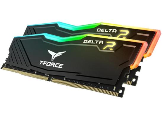 TEAMGROUP T-Force Delta RGB 32GB Kit (2x16) 3600MHz CL18 DDR4 Desktop Memory - Black