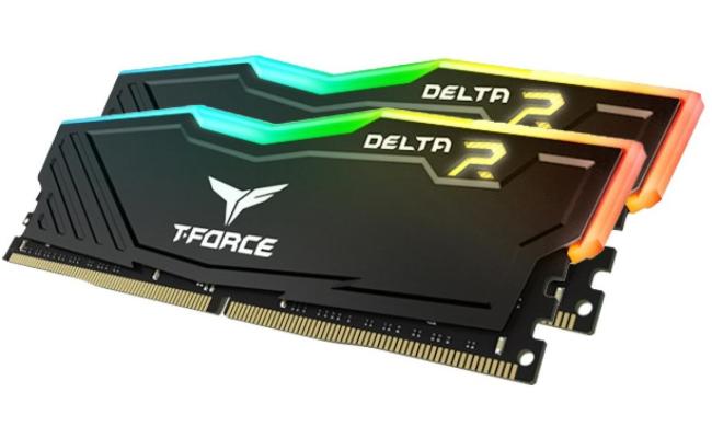 TEAMGROUP T-Force Delta RGB 32GB Kit (2x16) 3600MHz CL18 DDR4 Desktop Memory - Black