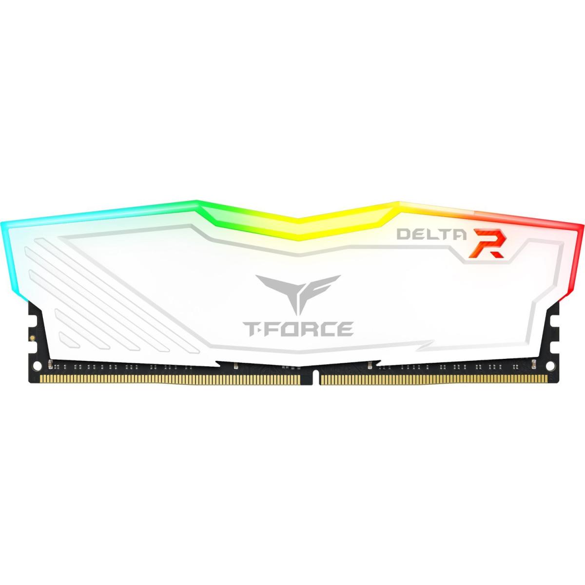 TEAMGROUP T-Force Delta RGB Single 8GB 3000MHz CL16 DDR4 Desktop Memory - White