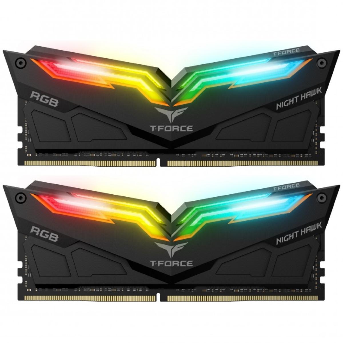 TEAMGROUP T-Force NIGHT HAWK RGB 16GB 2x8 3600MHZ DDR4 GAMING MEMORY