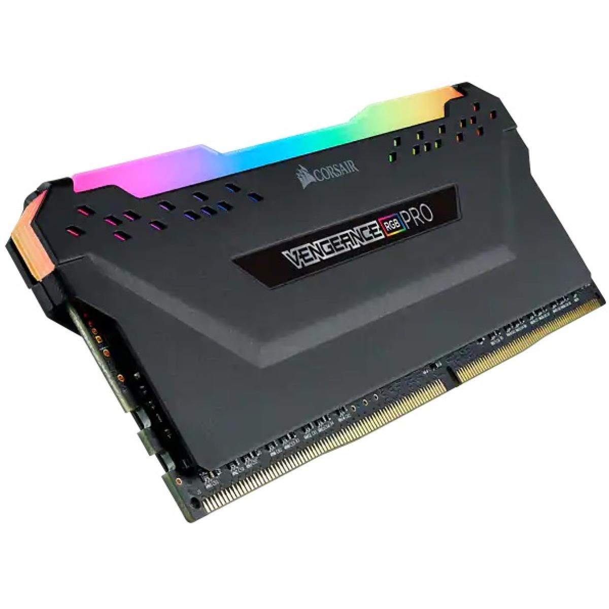 CORSAIR VENGEANCE RGB PRO Single 16GB DDR4 RAM 3600MHz CL18 Memory — Black