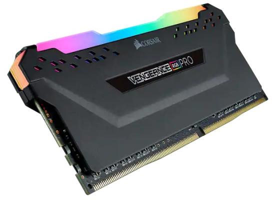CORSAIR VENGEANCE RGB PRO Single 16GB DDR4 RAM 3600MHz CL18 Memory — Black