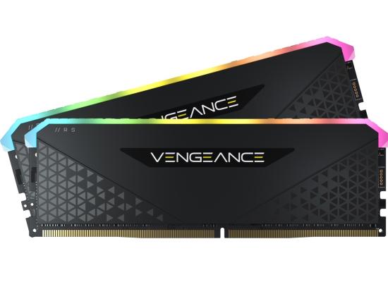 CORSAIR VENGEANCE RGB RS 16GB (2 x 8GB) DDR4 RAM 3200MHz CL16 Memory Kit — Black