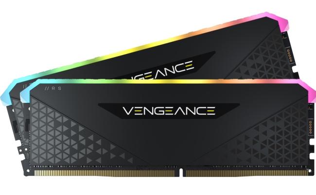 CORSAIR VENGEANCE RGB RS 16GB (2 x 8GB) DDR4 RAM 3600MHz CL18 Memory Kit — Black