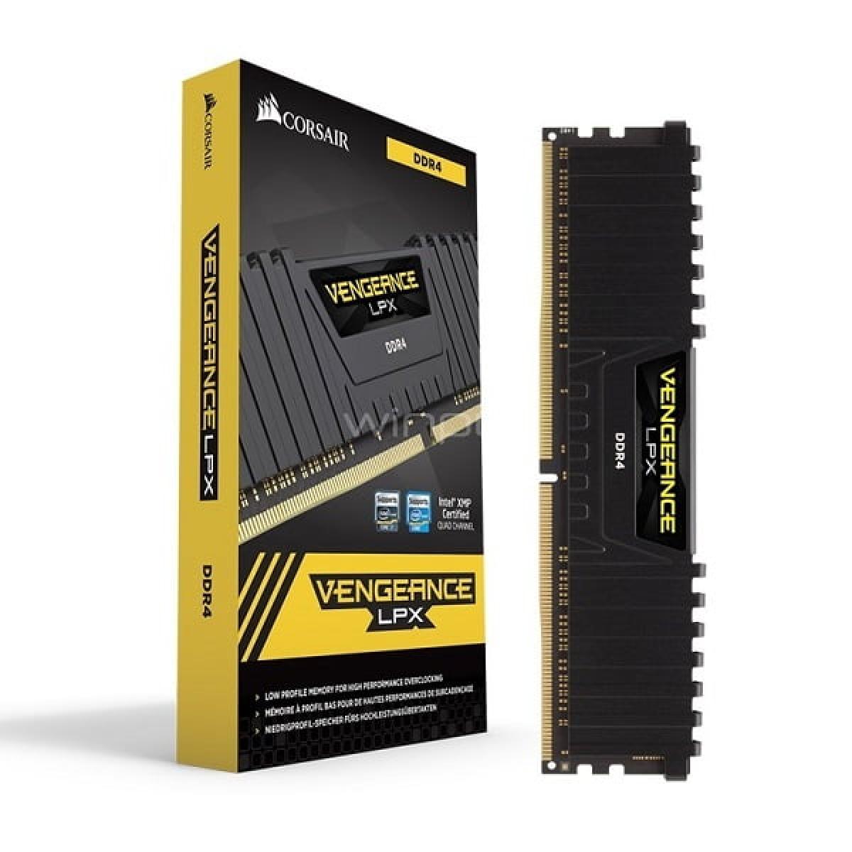 Corsair VENGEANCE LPX 16GB (2 x 8GB) DDR4 DRAM 3200MHz C16 Memory Kit - Black