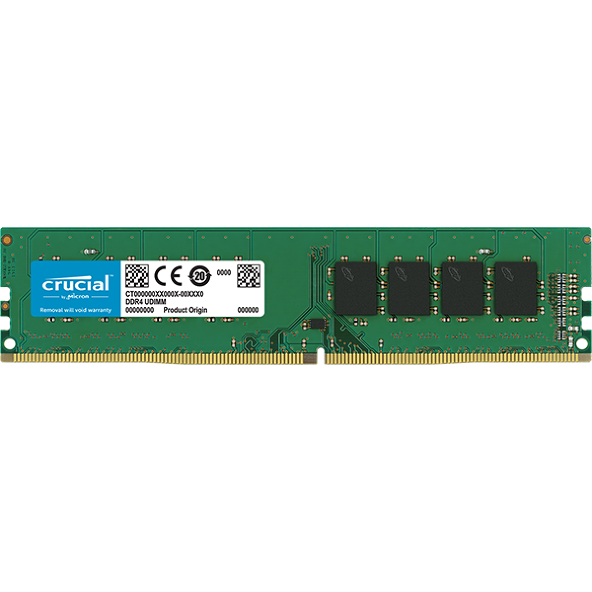 Crucial 4GB DDR4-2400Mhz UDIMM Desktop Memory