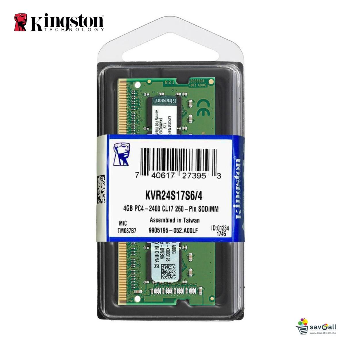Kingston 8GB DDR4-2400Mhz SODIMM Notebook Memory