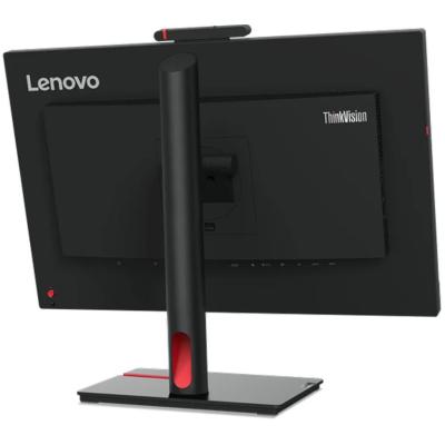 Lenovo ThinkVision T24mv-30 Monitor 24" FHD (1920x1080) IPS Flat Monitor, 75Hz, 4ms, 99% sRGB, 16.7M Colors, Anti-glare, Eyesafe w/ Ethernet (RJ-45), Type C DP 1.4 alt mode up to 90W, Built-In 2592 x 1944, 5.0-MP, IR + RGB camera & Speakers