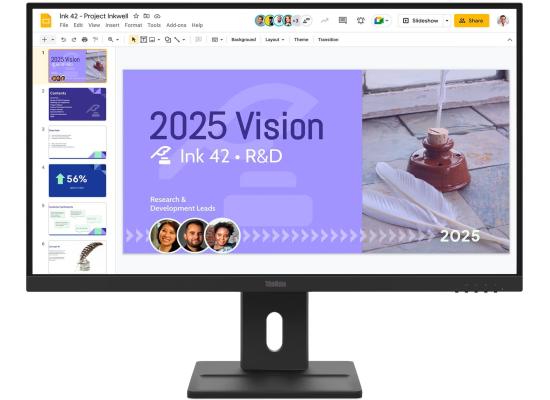 Lenovo ThinkVision E27Q-40 Flat Business Monitor 27" 2K QHD IPS @100HZ, 99% sRGB, 4ms GtG (Extreme mode), Less-Bezel Display, Adjustable Stand, DP Port, HDMI w/ Speakers