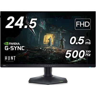 Alienware AW2524HF 25" FHD Flat Monitor, Fast IPS, 500Hz (OC), 0,5ms(GTG) Min, 99% sRGB, AMD FreeSync Premium, 1.07 Billion Colors w/ Ergonomic Stand
