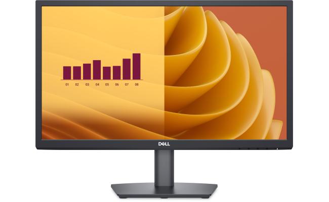 Dell E2225H Essential Flat Monitor 22" FHD VA @75HZ, Narrow Bezel Display w/ DP, VGA - Black