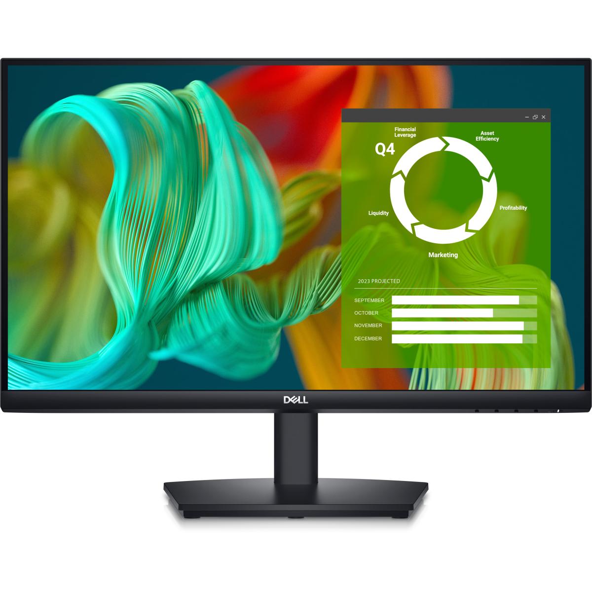 Dell E2424HS 24" Flat Monitor VA Full HD @60Hz, DP/HDMI/VGA Height Adjustment w/ Narrow Bezel & Built in Speakers