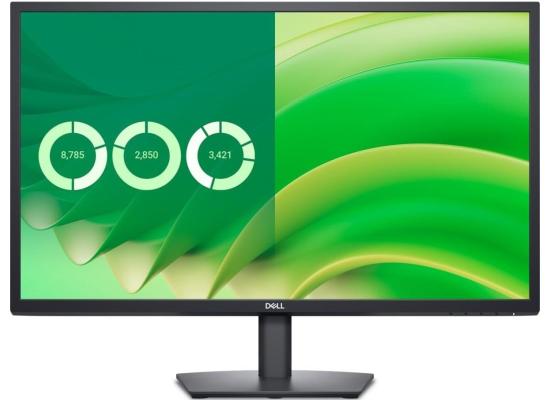 Dell E2725H Essential Flat Monitor 27" FHD VA @75HZ, 5ms GTG (Fast) Wide viewing angle Slim Bezel Display w/ DP, VGA - Black