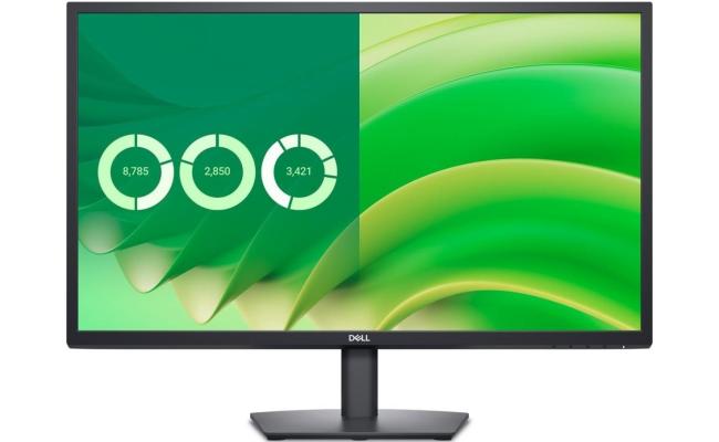 Dell E2725H Essential Flat Monitor 27" FHD VA @75HZ, 5ms GTG (Fast) Wide viewing angle Slim Bezel Display w/ DP, VGA - Black