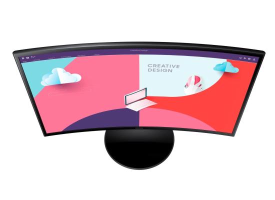 Samsung 24" (C360) Full-HD, VA Curved Monitor, 75Hz w/ AMD FreeSync, 4MS (GTG), AMD FreeSync,Eye Saver Mode & Flicker Free