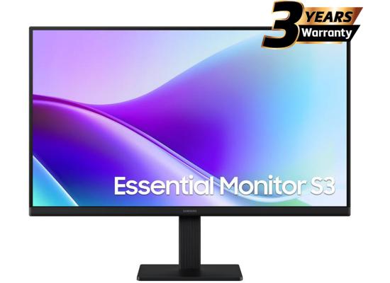Samsung S3 Essential (F320) 27" Full-HD, IPS Flat Monitor, 120Hz, 5MS (GTG), Super Slim Design, Eye Saver Mode & Less Screen Flickering
