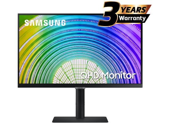 Samsung S6 (A600) 27" 2K QHD IPS Flat Business Monitor, 75HZ, 5MS,10 Bit, HDR10, 99% SRGB, FreeSync w/ Ultrathin Bezel Display & Adjustable Stand