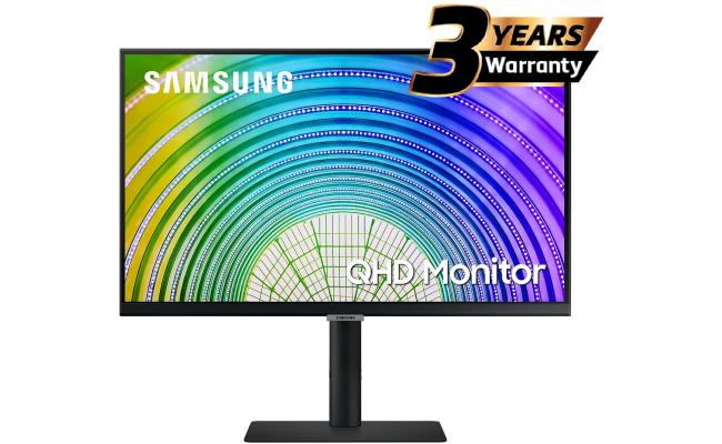 Samsung S6 (A600) 27" 2K QHD IPS Flat Business Monitor, 75HZ, 5MS,10 Bit, HDR10, 99% SRGB, FreeSync w/ Ultrathin Bezel Display & Adjustable Stand