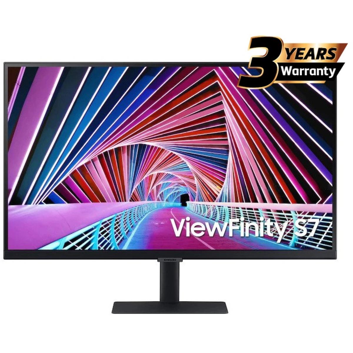 Samsung S7 (A700) 27" 4K UHD IPS Flat Business Monitor, 60HZ, 5MS,10 Bit, HDR10, 99% SRGB w/ Ultrathin Bezel Display