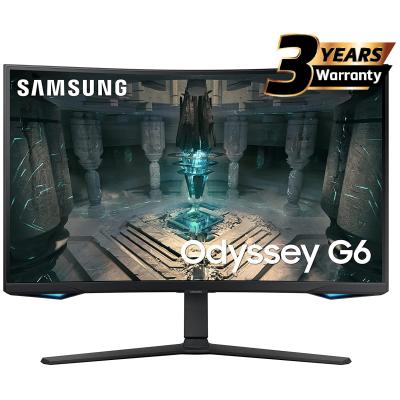 Samsung Odyssey G6 (BG650) Smart Tizen 32" Curved Monitor VA 2K (2560 x 1440) 240Hz 1ms(GTG), HDR600, 95% DCI Coverage, 10Bit, HDMI 2.1, FreeSync w/ Speakers & Ergonomic Stand 
