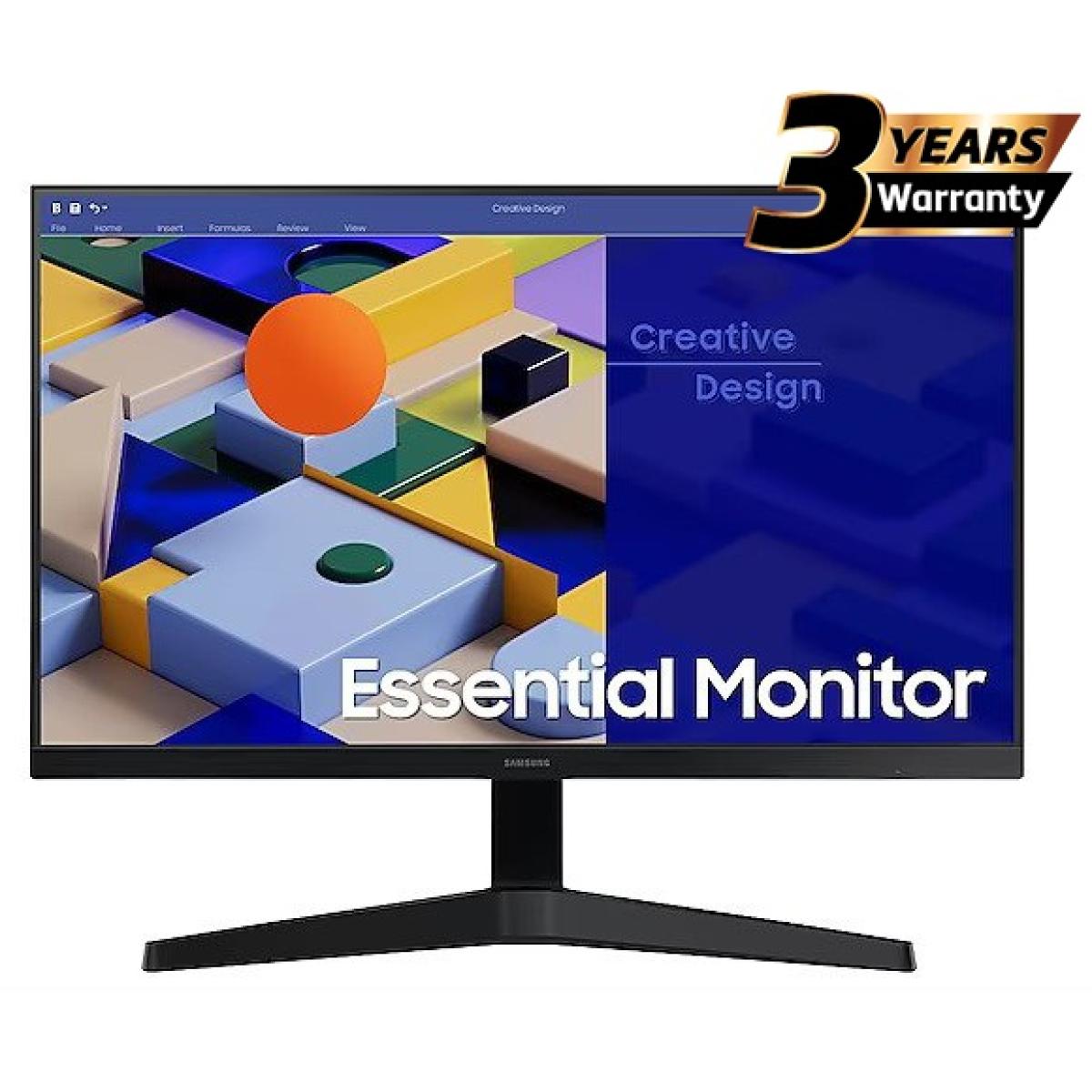 Samsung S3 Essential (C310) 27" Full-HD, IPS Flat Monitor, 75HZ, AMD FreeSync, 5MS (GTG), Borderless Design