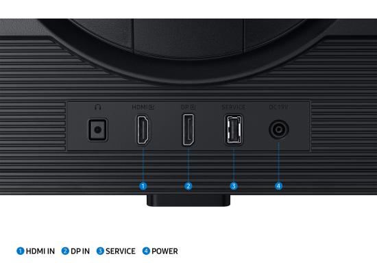 Samsung Odyssey G5 2024 (DG502), 32" Flat Monitor IPS 2K (2560 x 1440) 180Hz 1ms(GTG), DisplayHDR 400, 99% sRGB, 8 Bit, AMD FreeSync w/ Ergonomic Stand