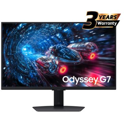 Samsung Odyssey G7 (2025) (FG706) 27" Flat Monitor IPS Dual Mode (4K 180Hz Or FHD 360Hz) 1ms(GTG), 10Bit, HDR10+, 99% sRGB, HDMI 2.1, G-Sync Compatible w/ New Design, Ergonomic Stand