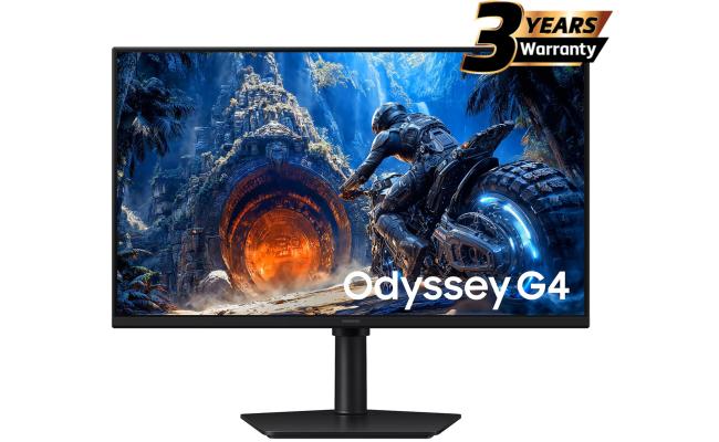 Samsung Odyssey G4 (HG402) (2026) 27" FHD 1080p Flat Monitor, Fast IPS, 300Hz, 1ms(GTG), HDR10, 99% sRGB, G-Sync Compatible w/ Ergonomic Stand Samsung Odyssey G4 (HG402) (2026) 27" FHD 1080p Flat Monitor, Fast IPS, 300Hz, 1ms(GTG), HDR10, 99% sRGB, G-Sync Compatible w/ Ergonomic Stand
