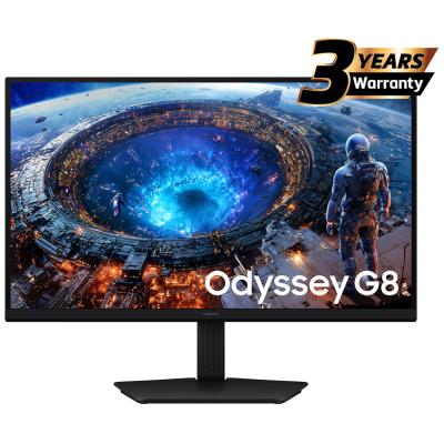 Samsung Odyssey G8 (2026) (HG806) 27" Flat Monitor Fast IPS Dual Mode (5K 180Hz / QHD 360Hz) 1ms(GTG), 10Bit, HDR10+, 99% sRGB, HDMI 2.1, G-Sync Compatible, New Design, Ergonomic Stand