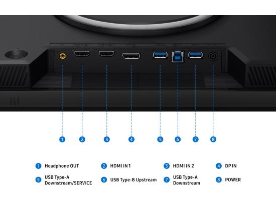 Samsung Odyssey G8 (2026) (HG806) 27" Flat Monitor Fast IPS Dual Mode (5K 180Hz / QHD 360Hz) 1ms(GTG), 10Bit, HDR10+, 99% sRGB, HDMI 2.1, G-Sync Compatible, New Design, Ergonomic Stand