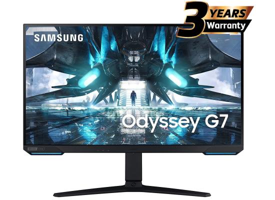 Samsung Odyssey G7 (G70A)  28" RGB Flat Monitor IPS 4K UHD (3840 x 2160) 144Hz 1ms(GTG), HDR 400, 99% sRGB, HDMI 2.1, G-Sync Compatible w/ Ergonomic Stand 